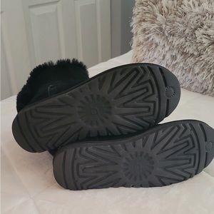 Black Uggs with Diamond Logo